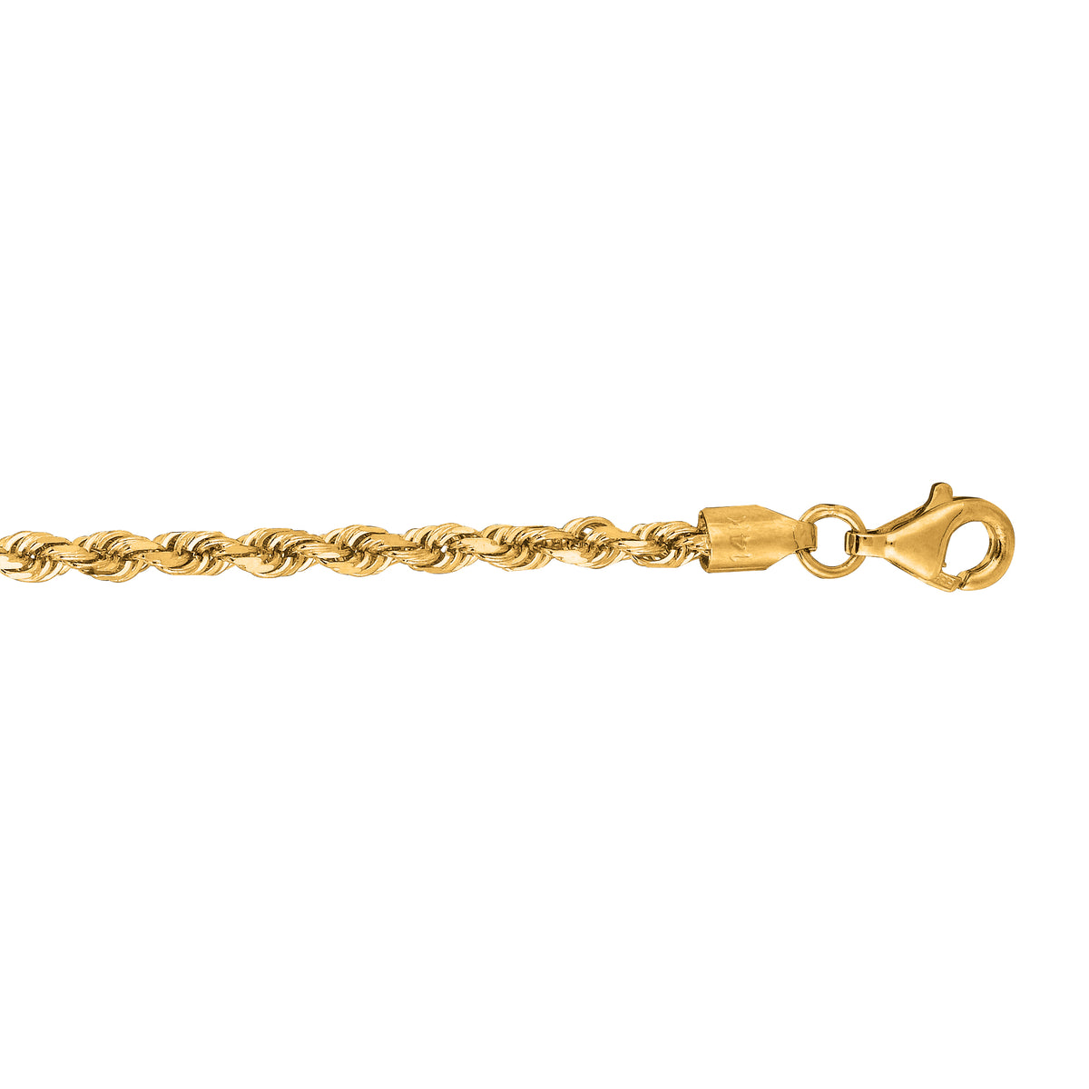 14K Gold 1.8mm Royal Rope Chain