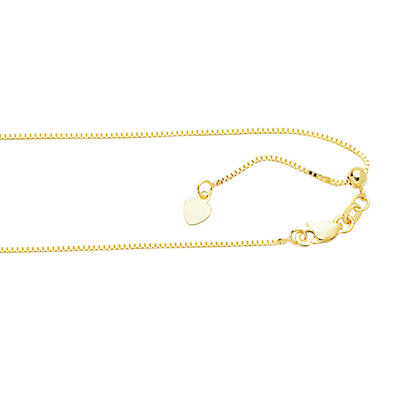 14K Gold .60mm Classic Box Chain