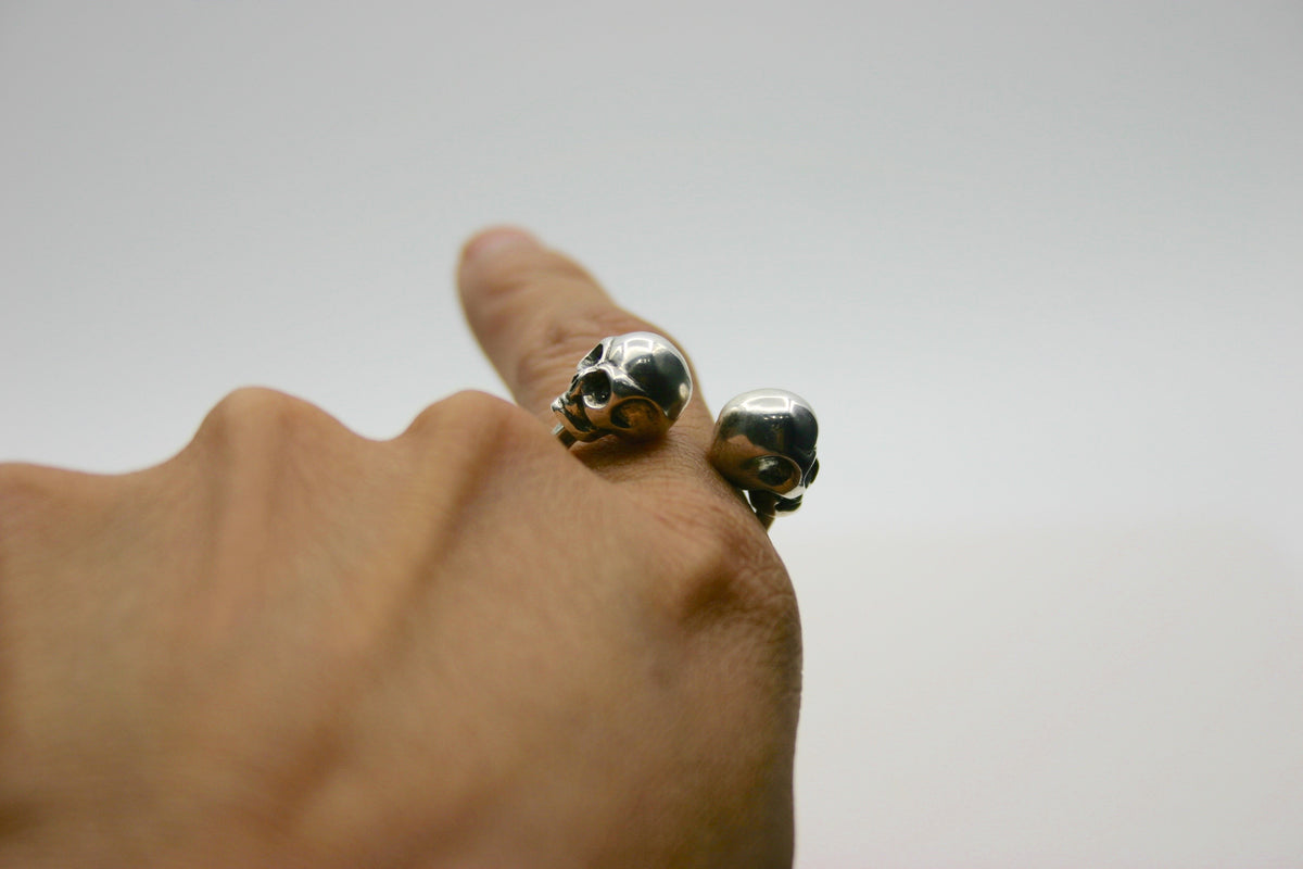 GEMINI SKULL RING image 2