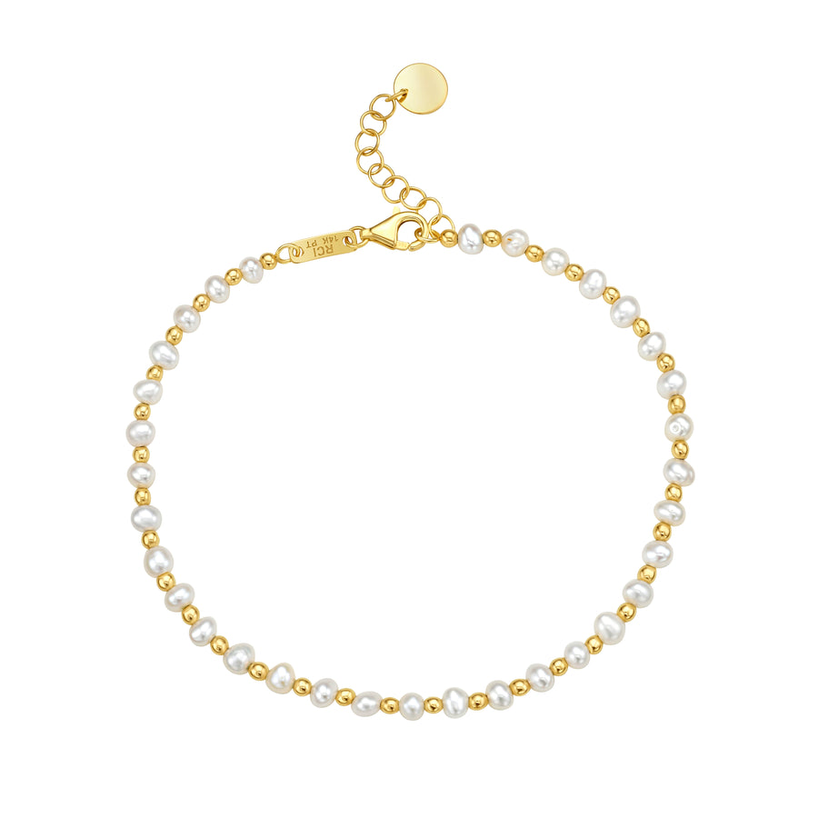 14K & Pearl Bead Chain