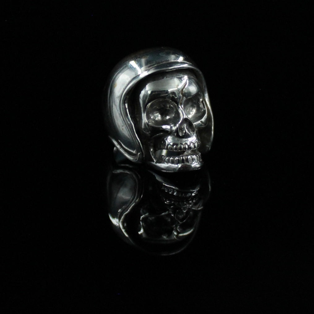 Biker Helmet Skull Ring