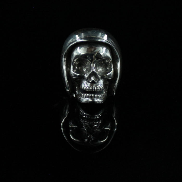 Biker Helmet Skull Ring