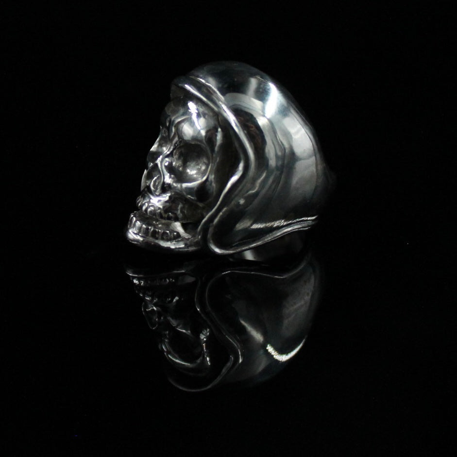 Biker Helmet Skull Ring