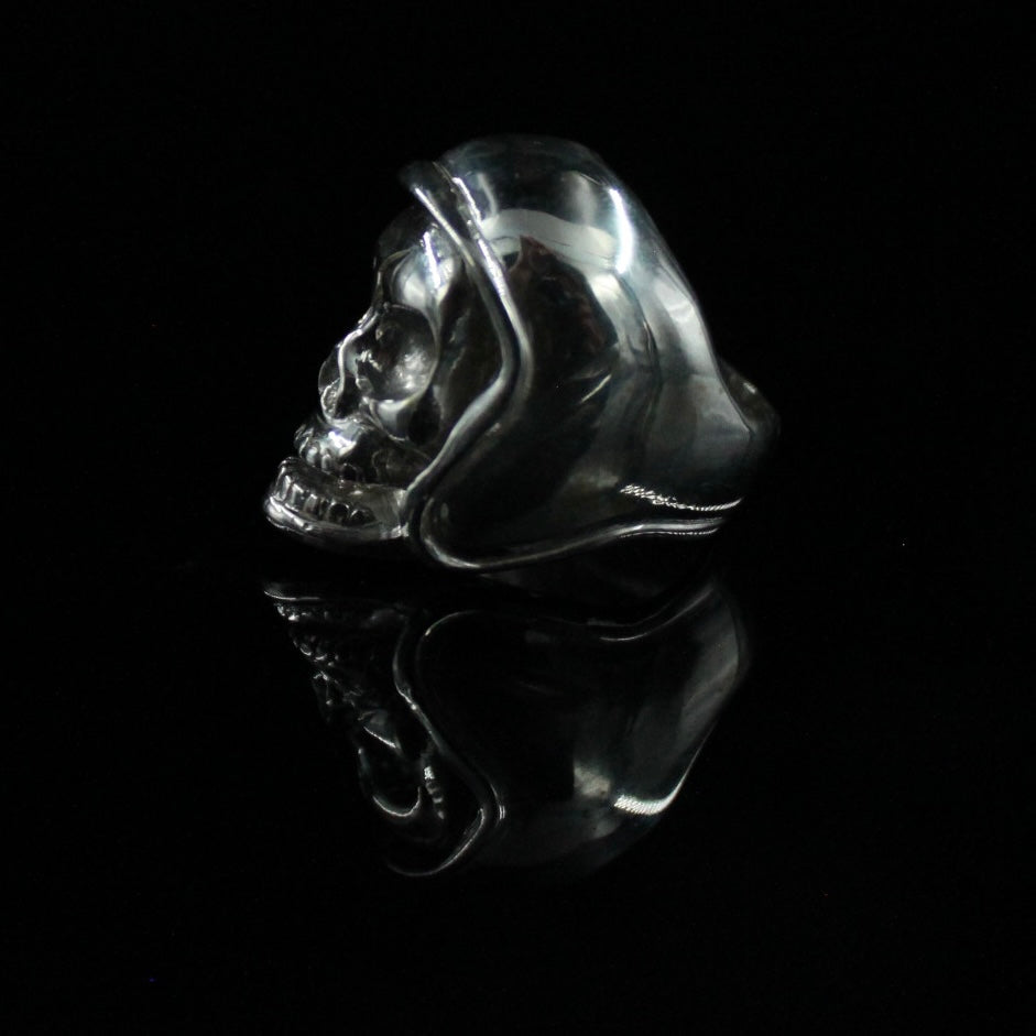 Biker Helmet Skull Ring
