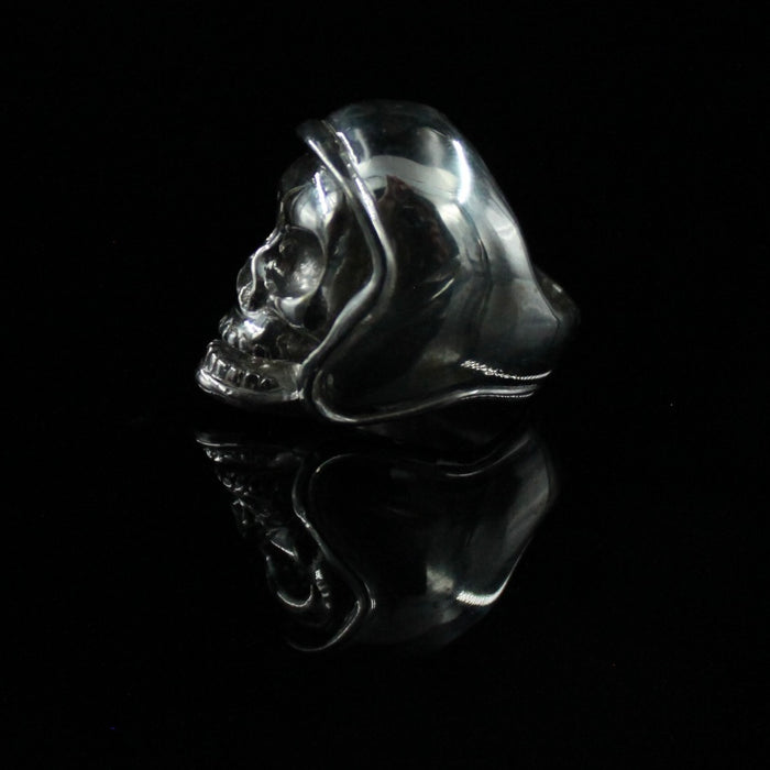 Biker Helmet Skull Ring