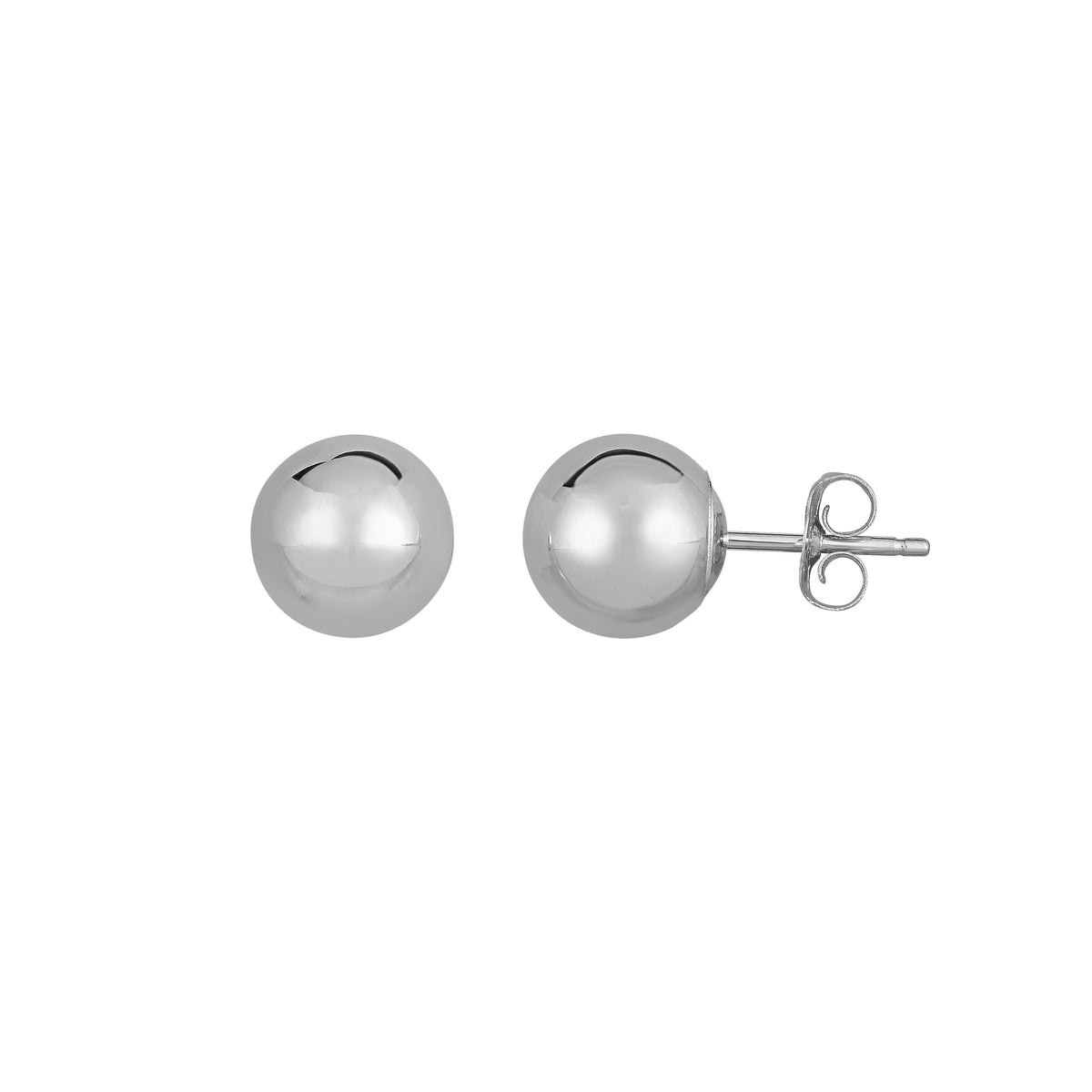 14K Gold Polished  Post Earring