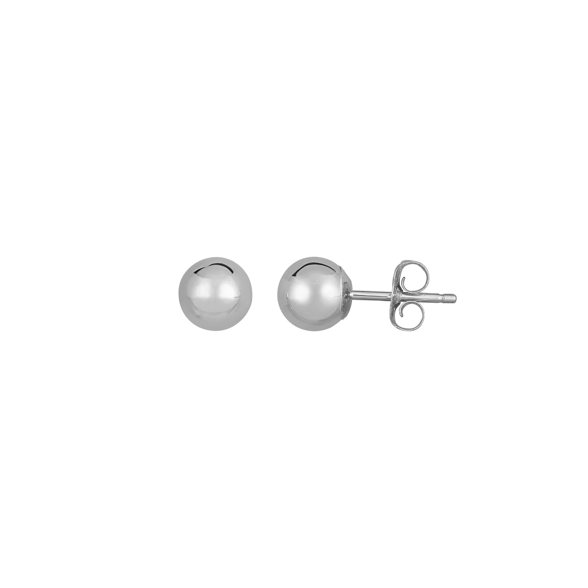 14K Gold Polished  Post Earring